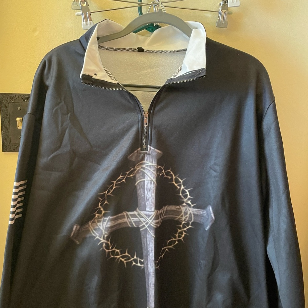 Pullover Faith Based / Cross Pullover New Size Xx… - image 1